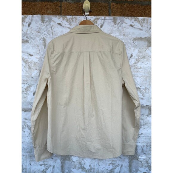 Solid & striped tan boyfriend size XL tan long sleeve shirt - Picture 5 of 11
